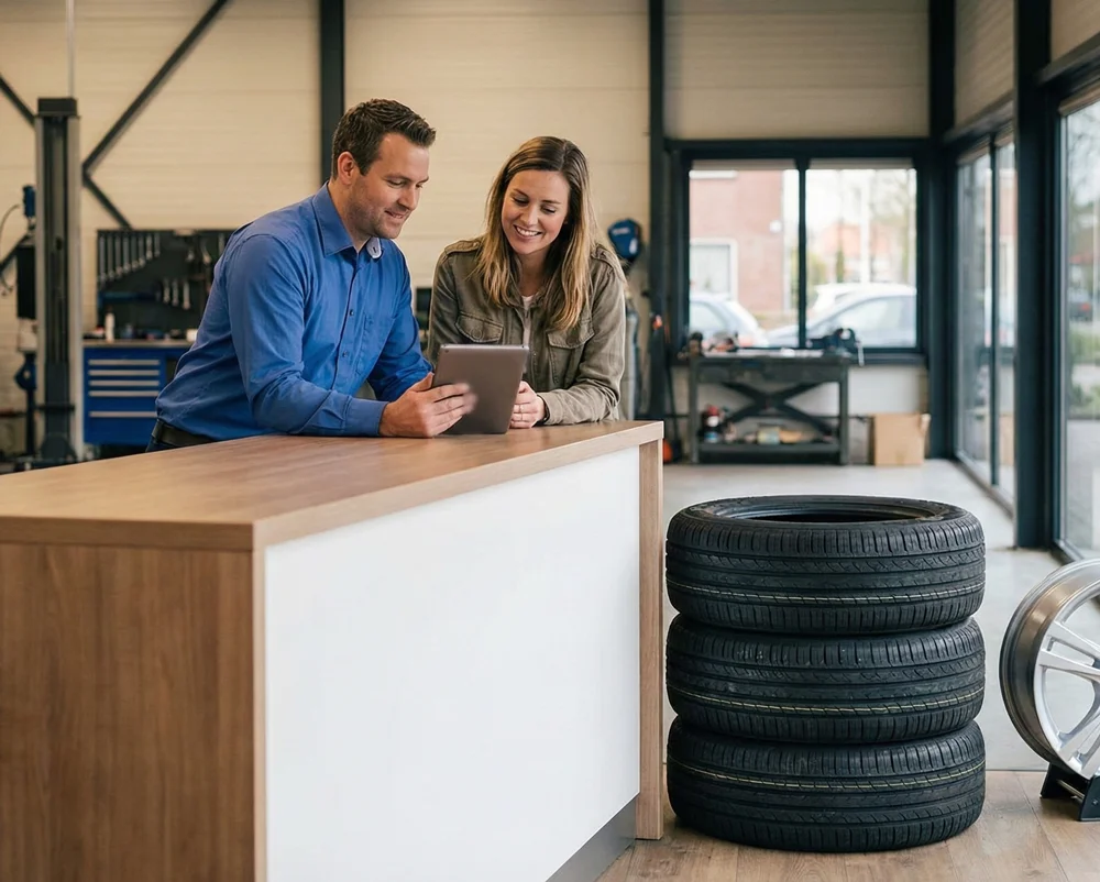 Klanten krijgen deskundig advies over bandenmaat 185 60 R15 bij Auto APK ServiceKlanten krijgen deskundig advies over bandenmaat 185 60 R15 bij Auto APK Service